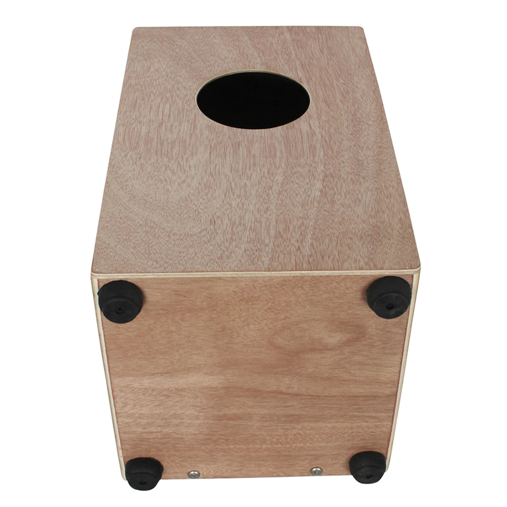 Деревянный барабан Cajon ручной перкуссионный инструмент с резиновыми ножками