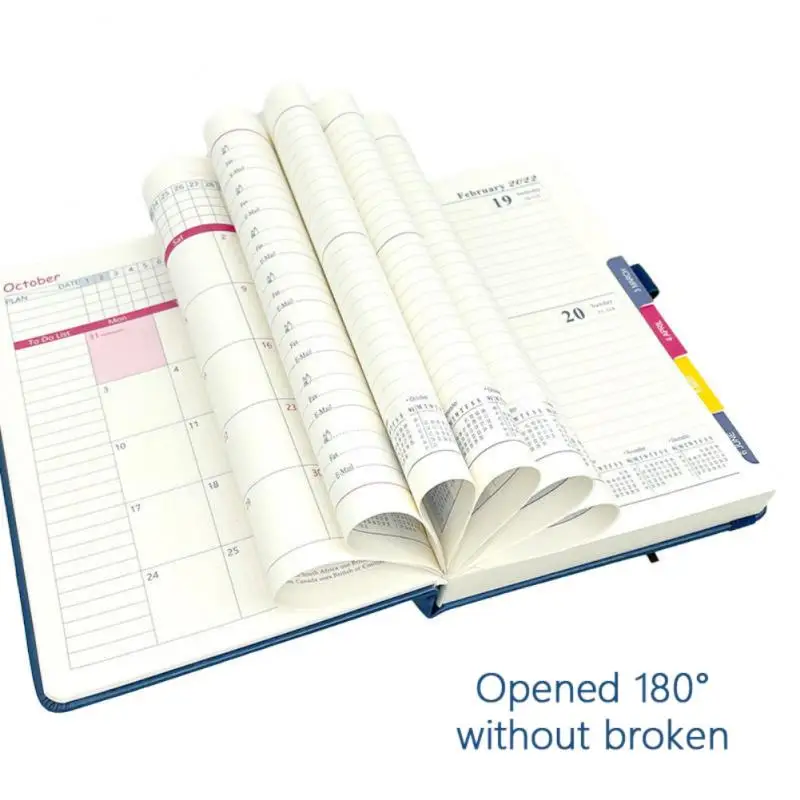 2022 A5 Planner Notebooks Super Thick PU Leather Cover Planner/diary/journal Noteboos School &amp Office Supplies Bullet Stationery |