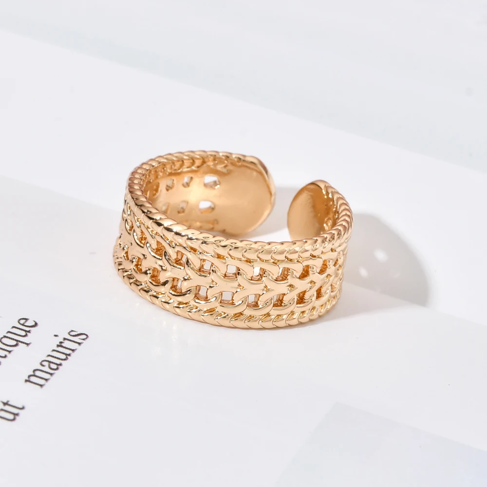 2020 Новая мода темперамент покрытием золотого открытие завод обручальное кольцо