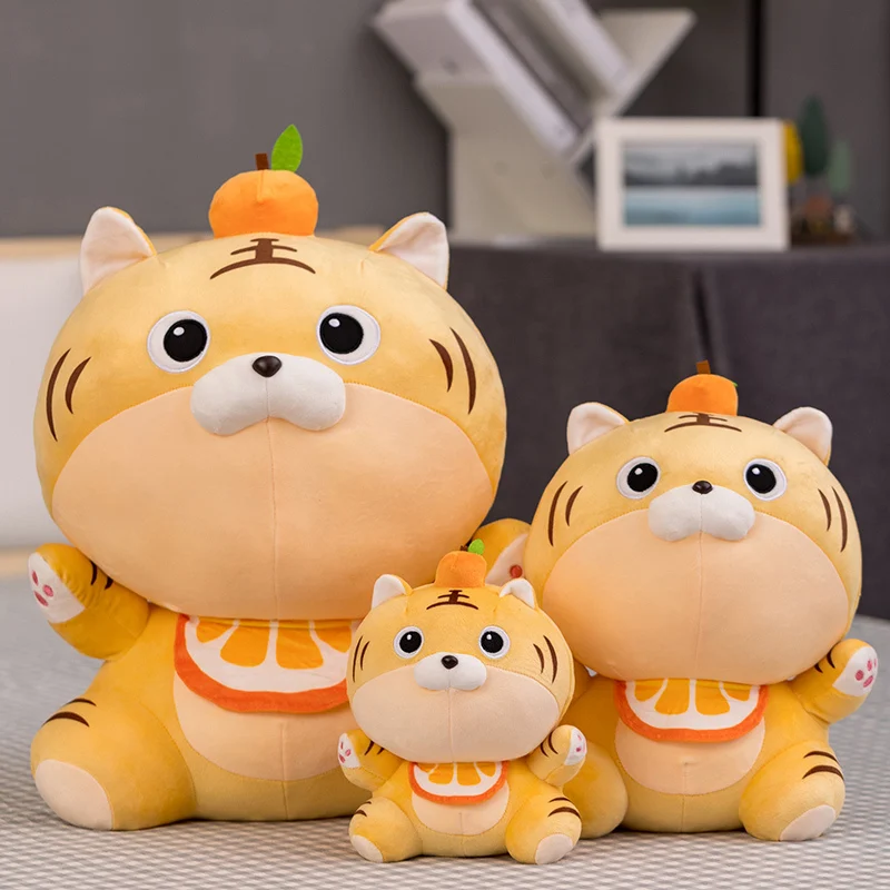 

Lovely Creative Cartoon Fruit Tiger Plush Toy Doll Pillow Car Sofa Ornaments Child Girlfriend Birthday Holiday Companion Gifts