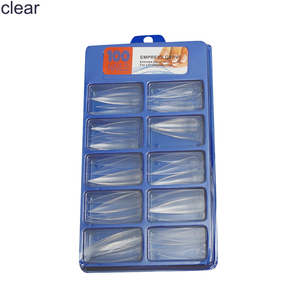 100 шт./кор. накладные ногти искусственные полное покрытие овальная для Неил арта