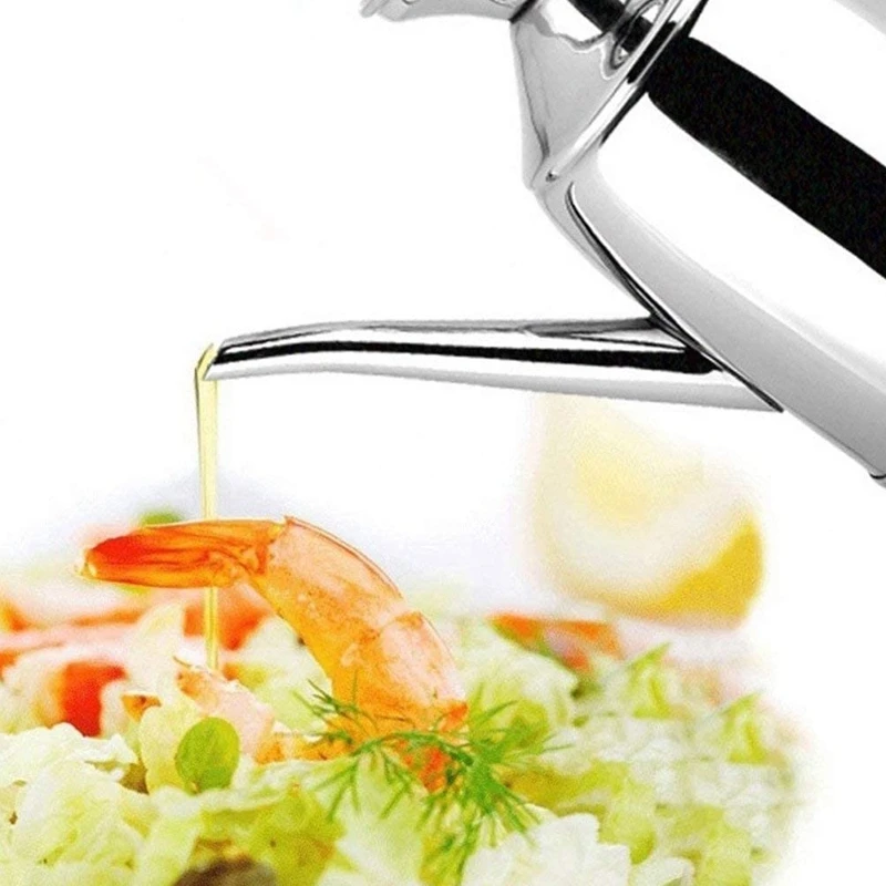 

Stainless Steel Oil Can Vinegar Pot Bottle Container Storage Leak-Proof,Olive Oil Can with Drip-Free Spout