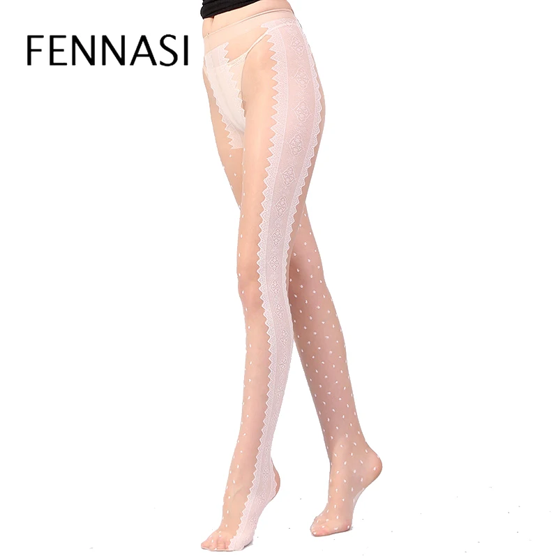 Женские леггинсы с цветочным рисунком FENNASI дамские колготки в горошек завышенной