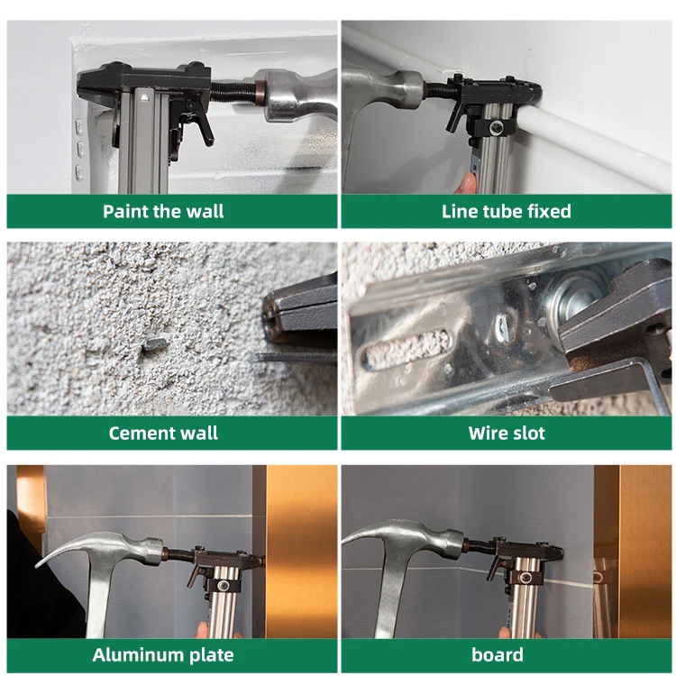 Стальной гвоздезабивной пистолет ручная установка пазов фиксированный артефакт