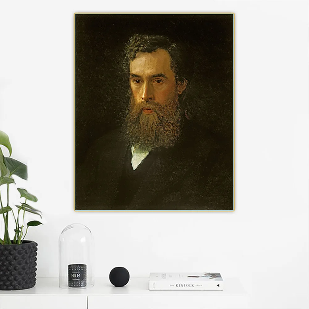 

Citon Ivan Kramskoi《Portrait of Pavel Tretyakov》Canvas Art Oil Painting Artwork Poster Picture Background Decor Home Decoration