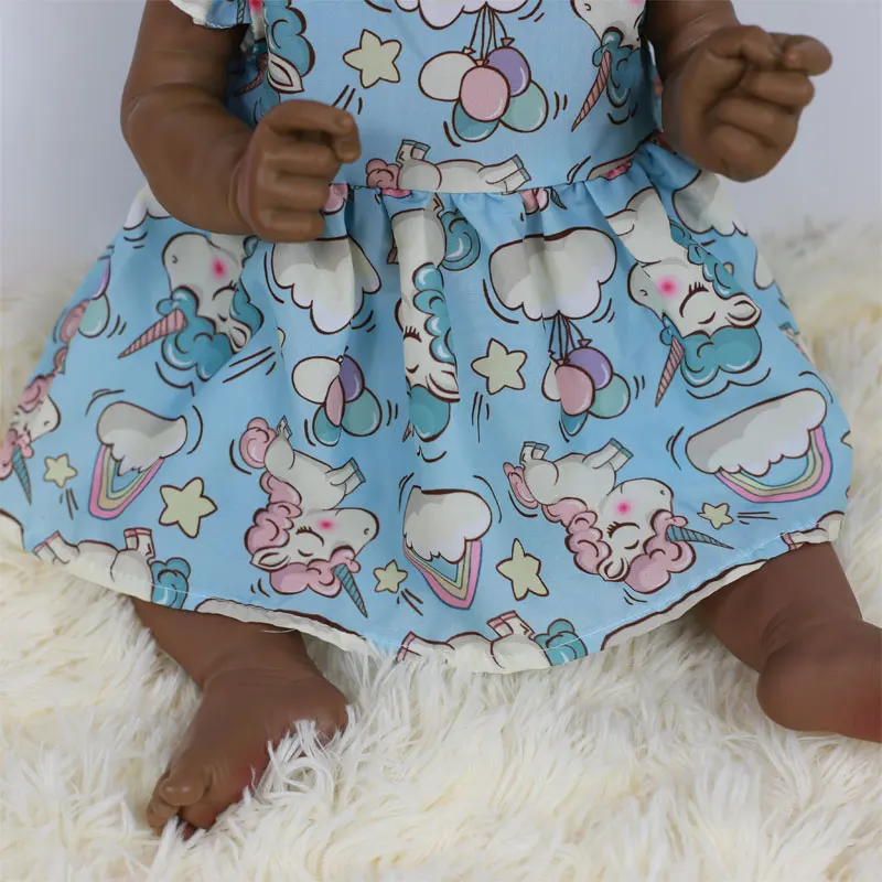 

Reborn Baby Doll Toys for Girls Real Baby Doll 55CM All Silicone Body Realistic Lifelike Kid Toys Surprise or Birthday Gift