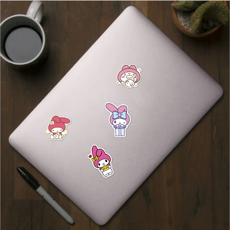 103050100pcs cartoon image melody graffiti waterproof skateboard travel suitcase phone laptop luggage stickers kids girl toys free global shipping