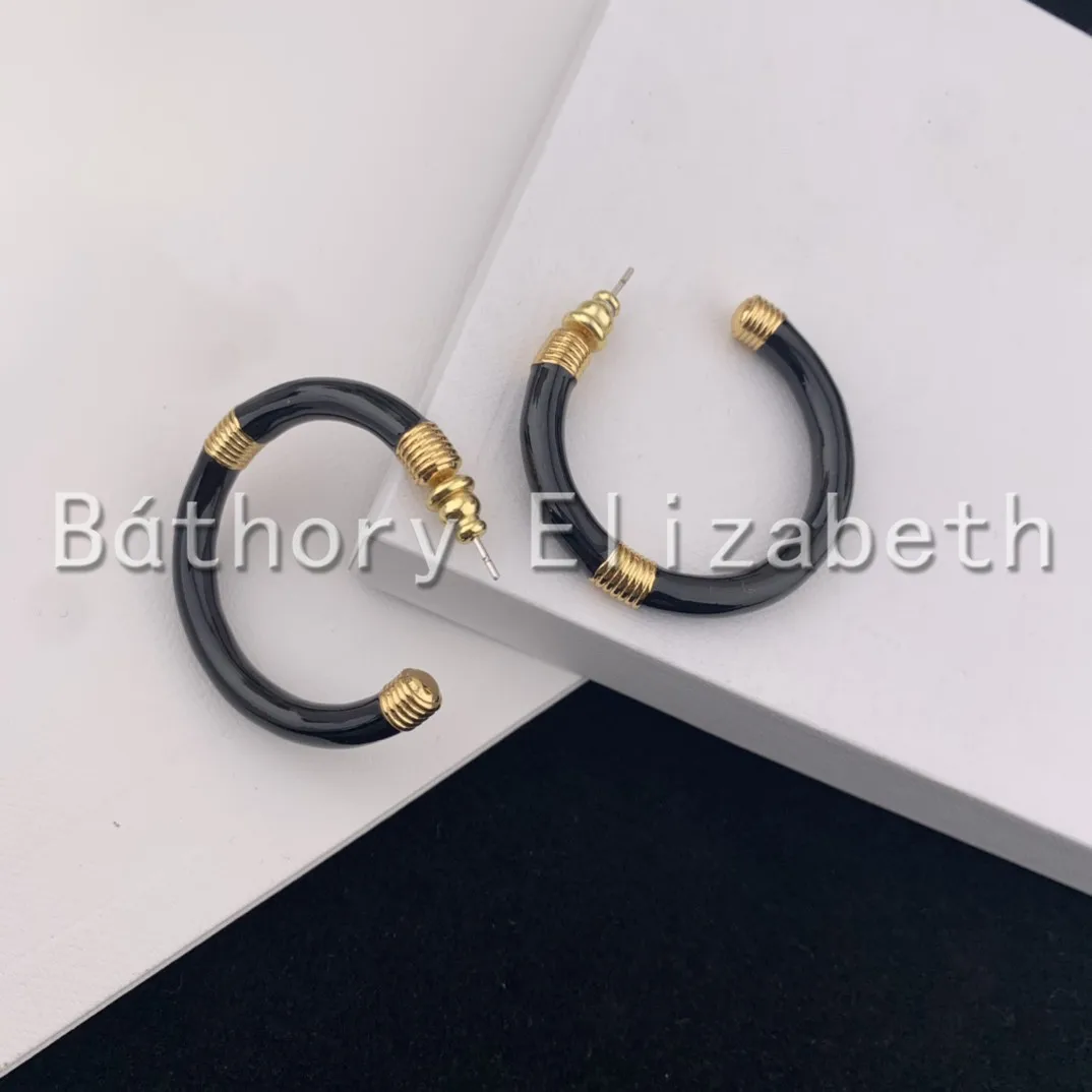 

Bthory Elizabeth New Fashion Sweet Enamel Small Hoop Earrings for Women Girls Cute Round Circle Huggie Earrings Party Jewelry