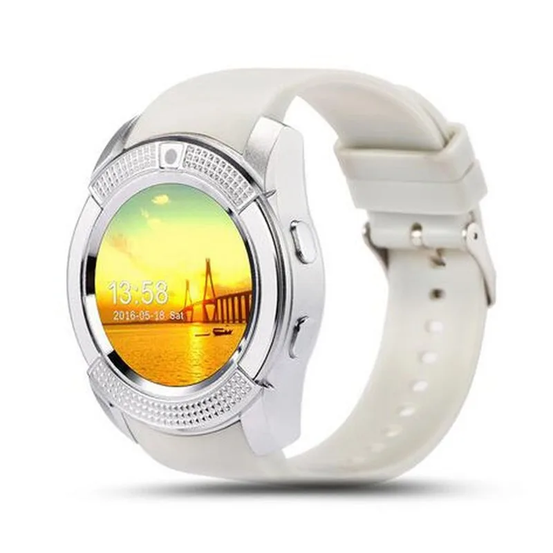 

V8 Smart Watch Men Bluetooth Sport Watches Women Ladies Rel gio Smartwatch with Camera Sim Card Slot PK DZ09 Y1 A1