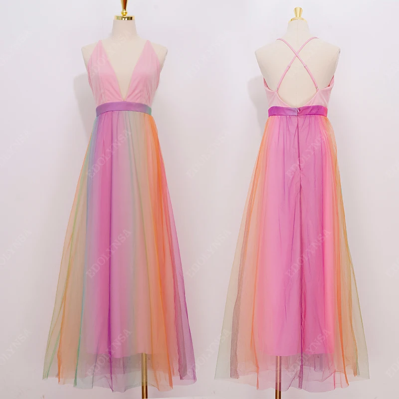 Разноцветное бикини накидка сексуальное без бретелек летнее макси платье для