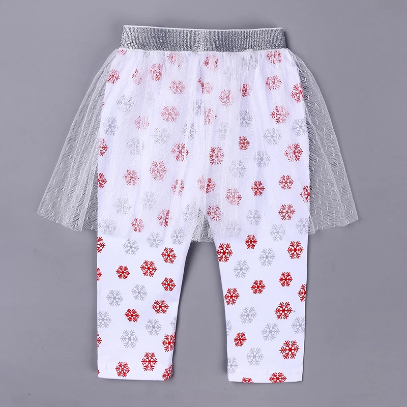 2PCS Toddler Christmas baby Girl Clothes 6-18M Fashion Letter Print Romper+snowflake culotte girls Outfits Kids Clothing PT124 | Детская