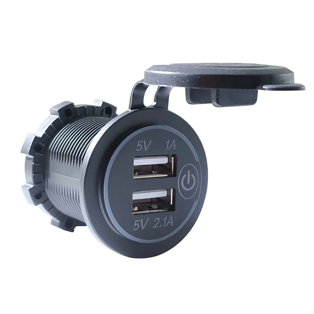 Автомобильный usb Зарядное устройство 12 V 24 Водонепроницаемый 3.1A & 4.2A 4.8A Dual USB