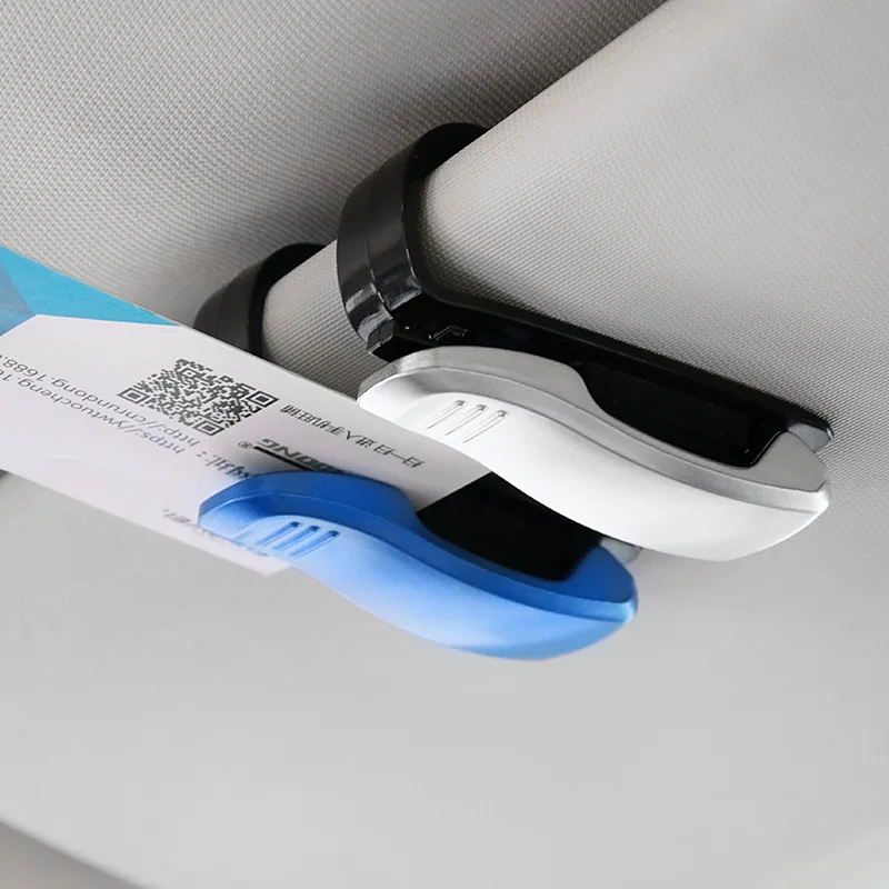 

New Misima Auto Sun Visor Glasses Fastener Clip Holder For Sunglasses Eyeglasses Ticket Card Universal Multi-Function Portable