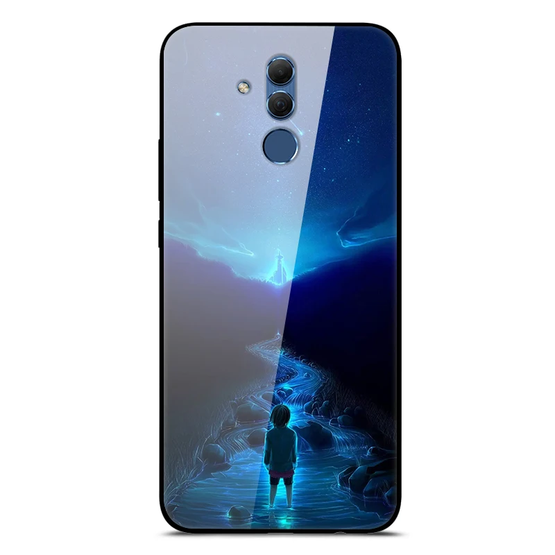 Mate 20 Lite чехол для huawei mate 20 Lite чехол s 6,3 силиконовый бампер из закаленного стекла+ Жесткая задняя крышка из поликарбоната чехол для телефона s Coque - Цвет: 33