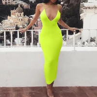 women ladies solid sexy skinny slim bodycon sleeveless hollow out dress summer clubwear party long maxi dress holiday dress
