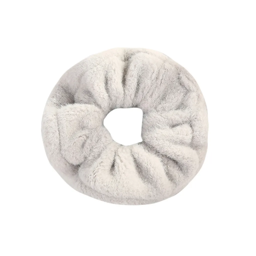 Женские резиновые резинки с завязками из кораллового флиса ободок для волос