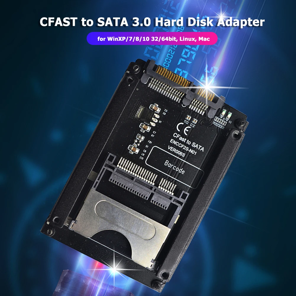 CFAST для SATA 3 0 HDD адаптер карта компьютер 22 Pin жесткий диск чехол считыватель карт