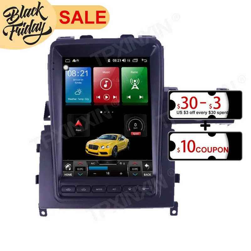 

Android11 128GB Tesla Style For Nissan Skyline GTR 2011 Car GPS Navigation Carplay Auto Radio Stereo Multimedia Player Head Unit