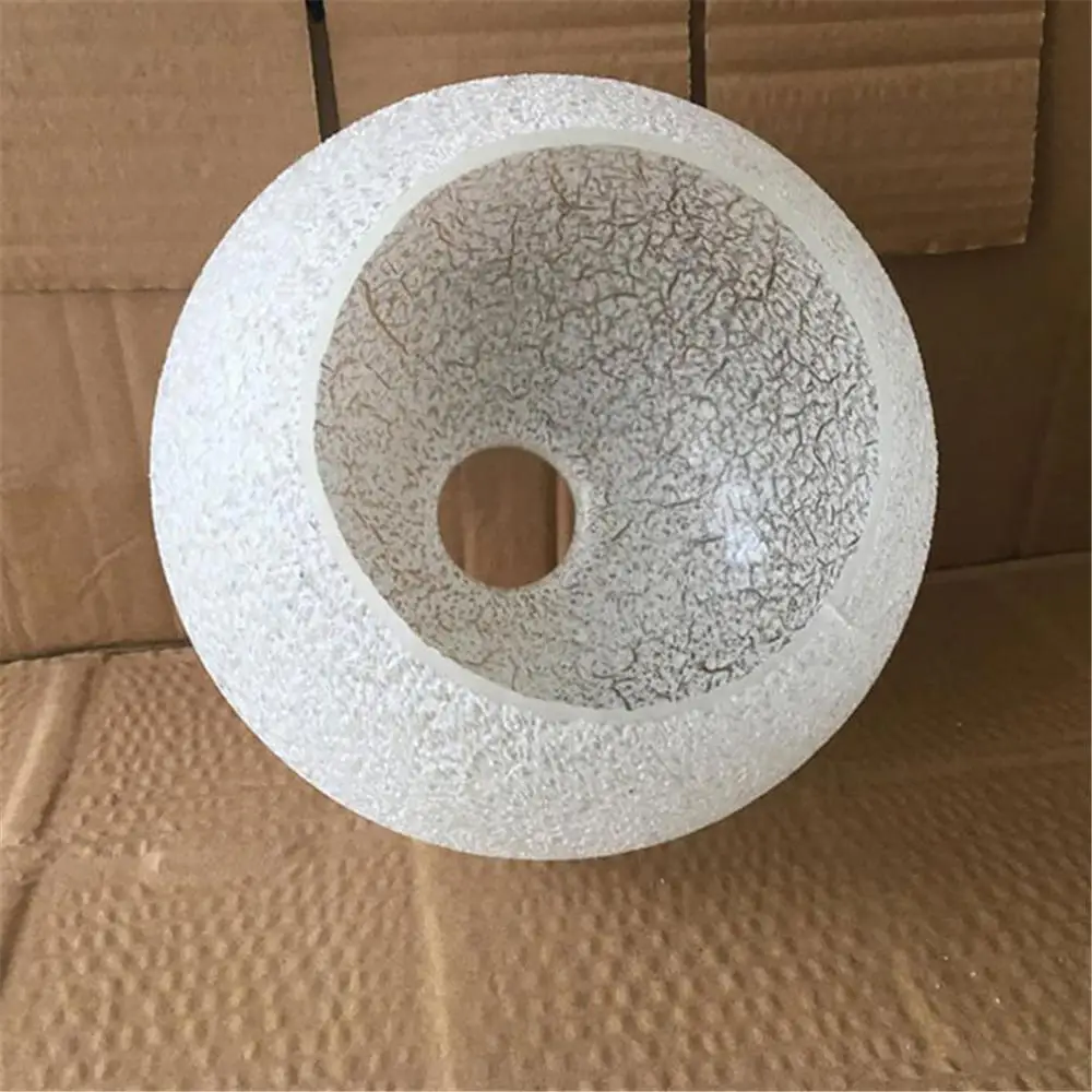 Осветительный прибор абажур с эффектом белой трещины двойная крышка Круглый