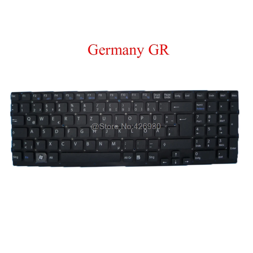 Ноутбук GR SE BE TR SP Клавиатура для SONY VAIO VPCEB VPC EB 148793021 550102M26 203 G Германия швейцарская