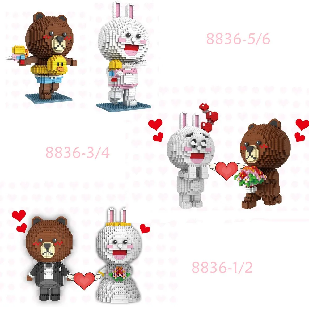 Игрушки для исповедь Алмазный Блок из АБС-пластика мультяшный Строительный