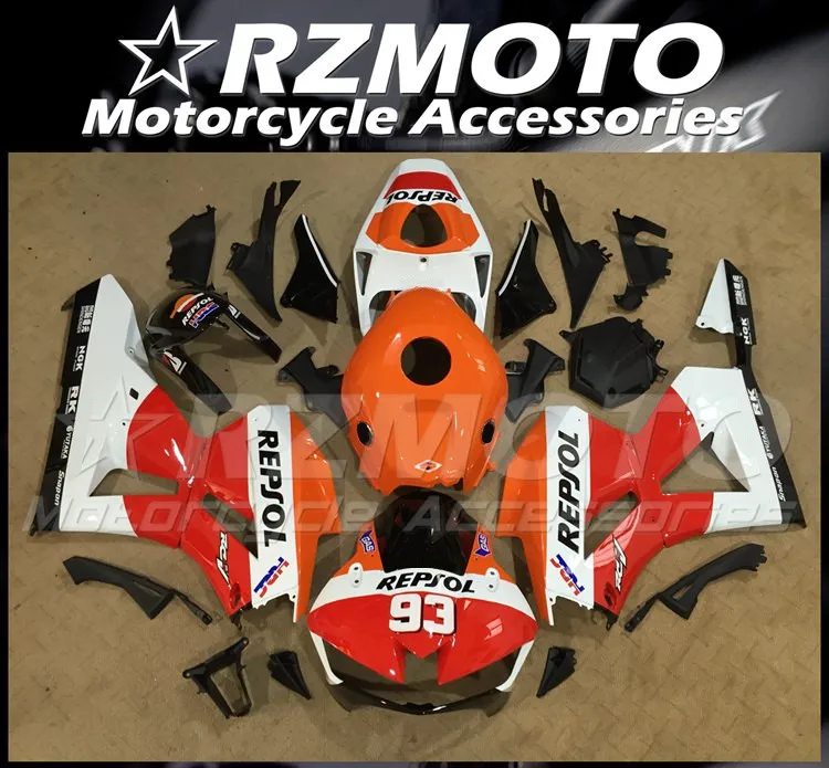 

Комплект обтекателей из АБС-пластика, 4 подарка, подходит для HONDA CBR600RR F5 2013 2014 2015 2016 2017 13 14 15 16 17 18, комплект кузова Repsol 93
