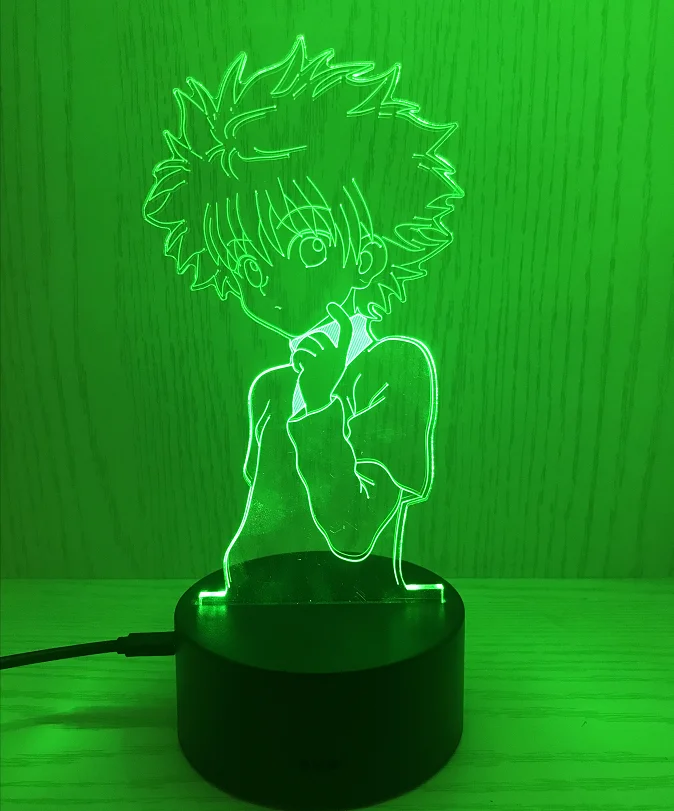 

3d Night Lamp Anime Hunter X Hunter for Kids Child Bedroom Decor Nightlight Dropshipping Manga Gift Hunter X Hunter Night Light