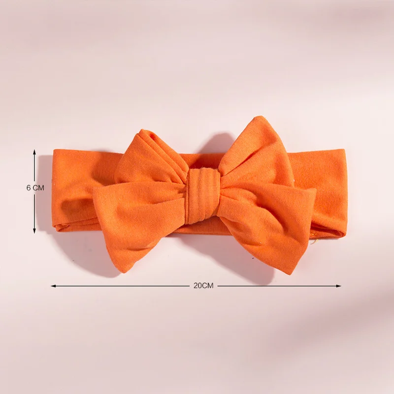 

Baby Girls Headband Solid Color Double Bow Headband Baby Elastic DIY Hair Accessories Baby Headwear Headwrap Wholesale Dropship