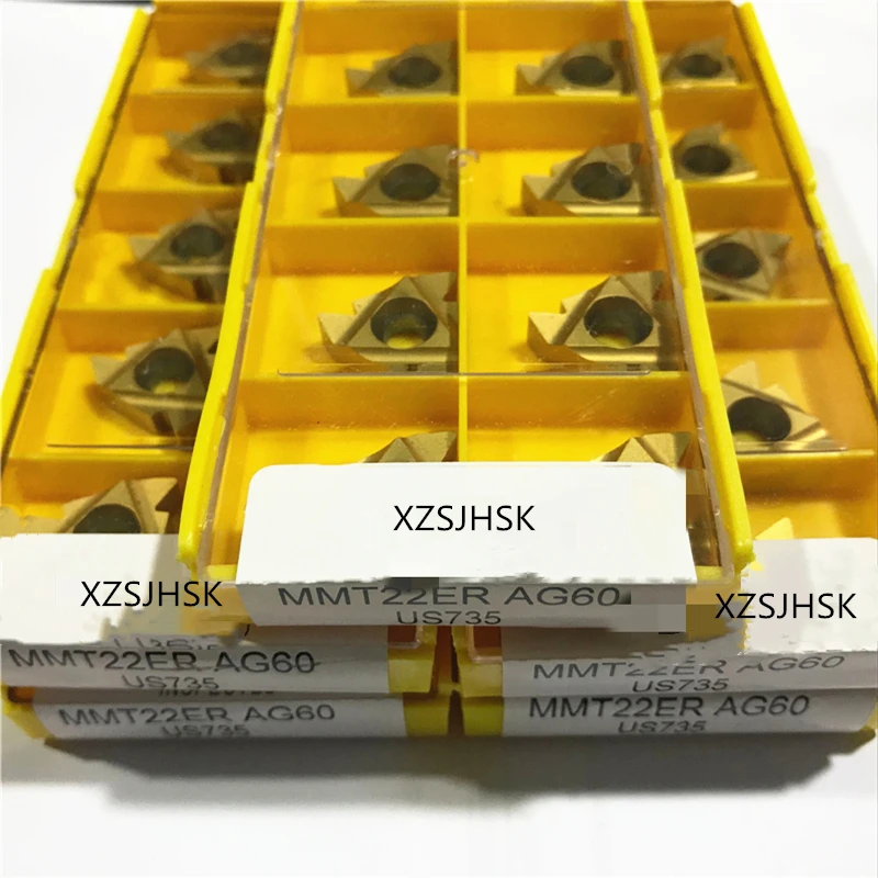 

50 шт. MMT22ER AG60 US735 MMT 22ER AG60 US735 CNC карбидные вставки станки режущие инструменты
