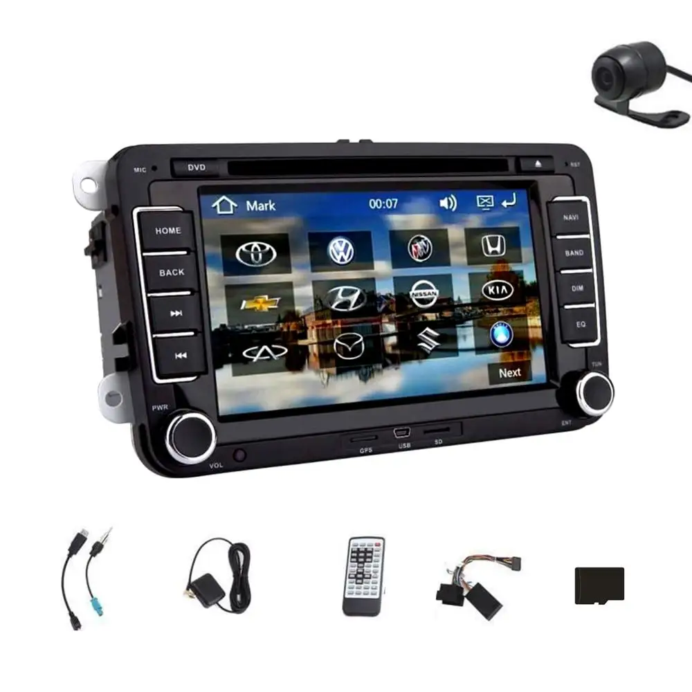 Автомагнитола Letouch Bluetooth стерео 7 дюймов 2 Din HD GPS навигация поддержка DVD CD радио SD