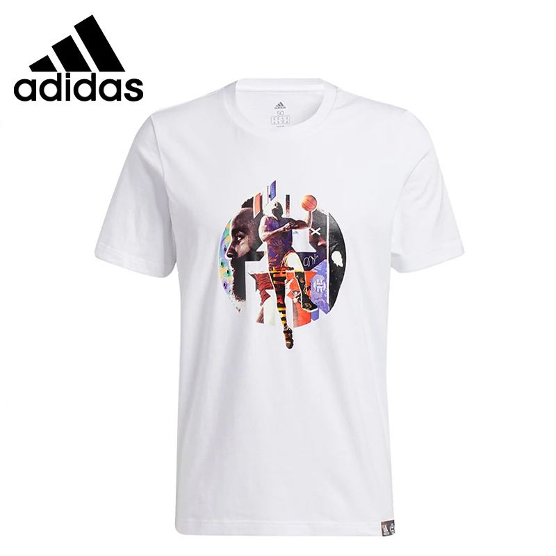 

Оригинальный Новое поступление Adidas абстрактный T Для мужчин, футболки с коротким рукавом спортивный костюм