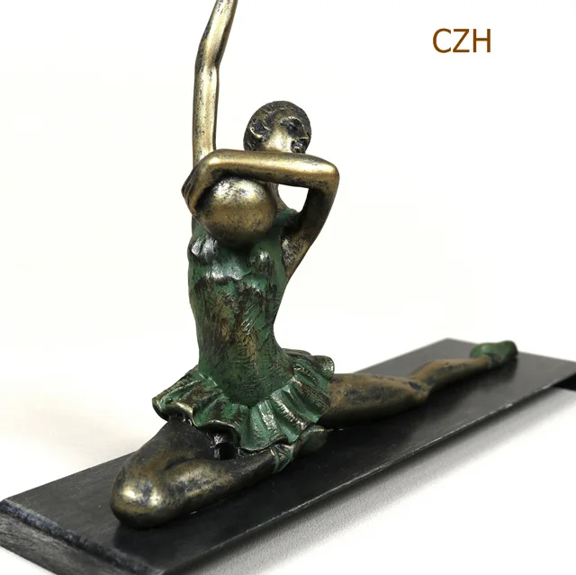Винтажная скульптура из смолы, калистеника, железная статуя для гимнастики, сувенир, подарок на день рождения, ремесло, украшение, аксессуары для декора