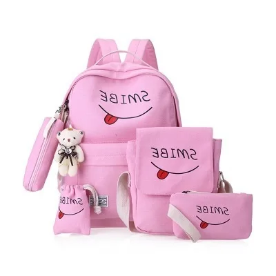 Парусиновые школьные сумки для девочек упаковка с обоими плечами оригинальная