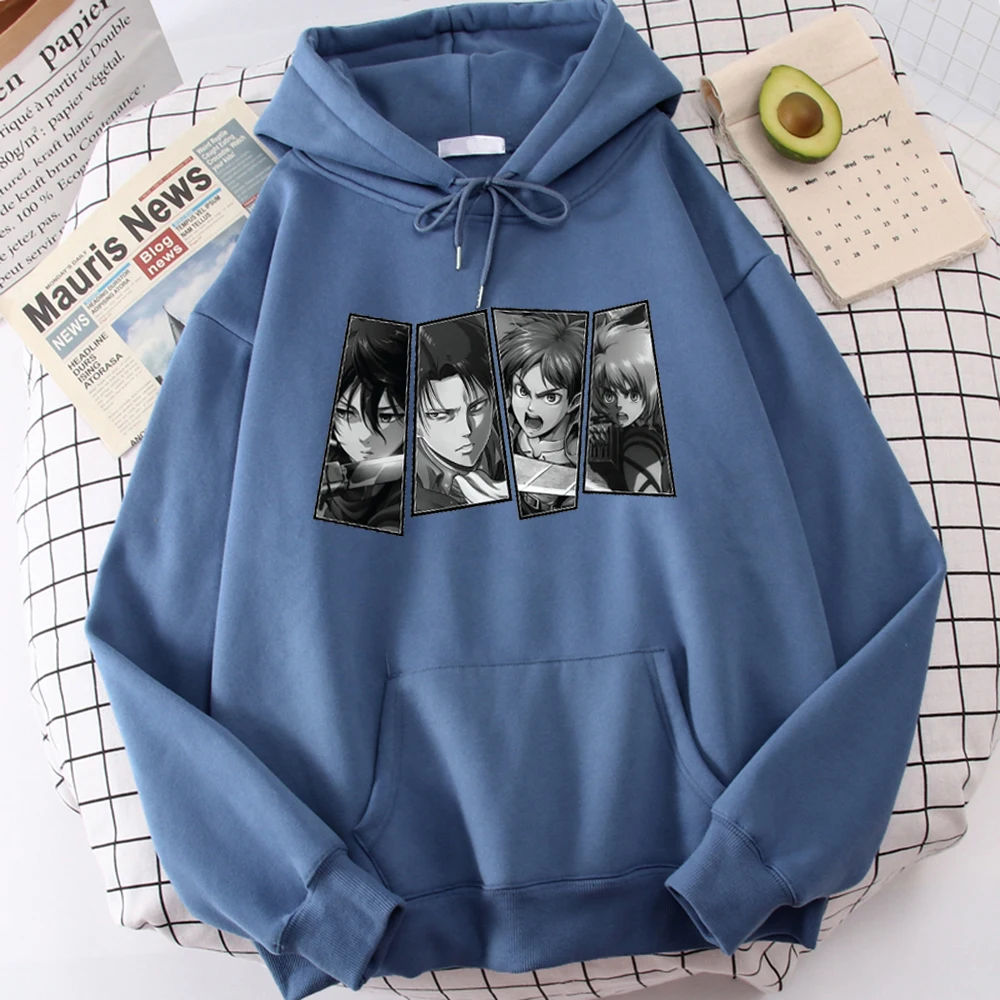 Толстовка с капюшоном из атаки на Титанов кагеяма тобио мужские