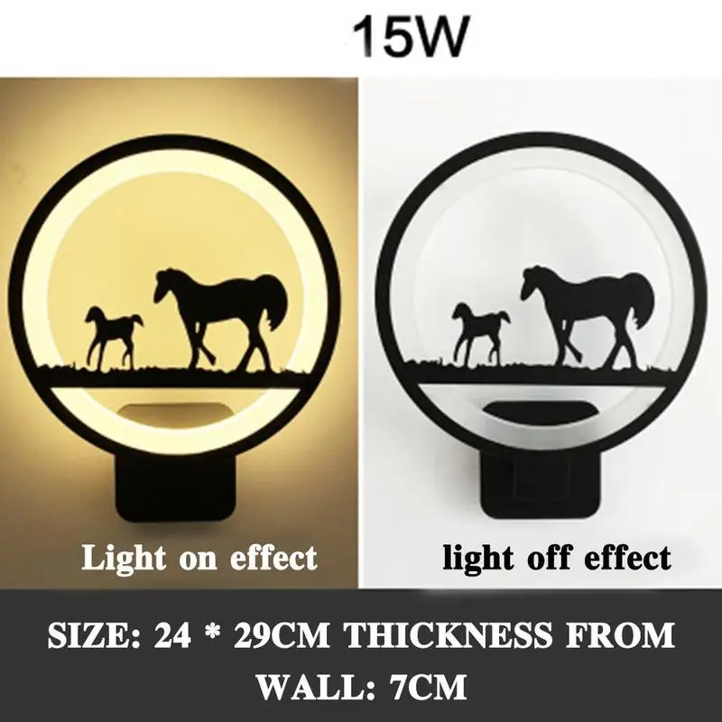

15W Led Wall Lamp Modern Creative Bedroom Wall Light Indoor Living Room Dining Room Corridor Lighting Decoration