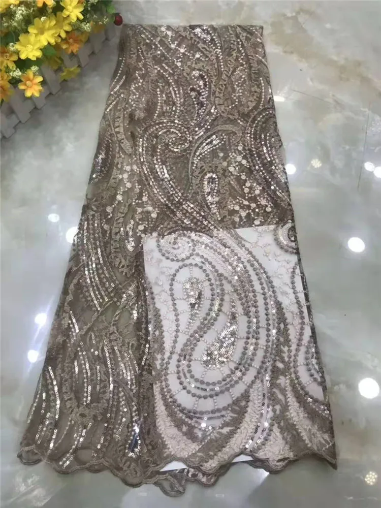 Вышивка из блесток кружева французская сетка вышивка африканская кружевная