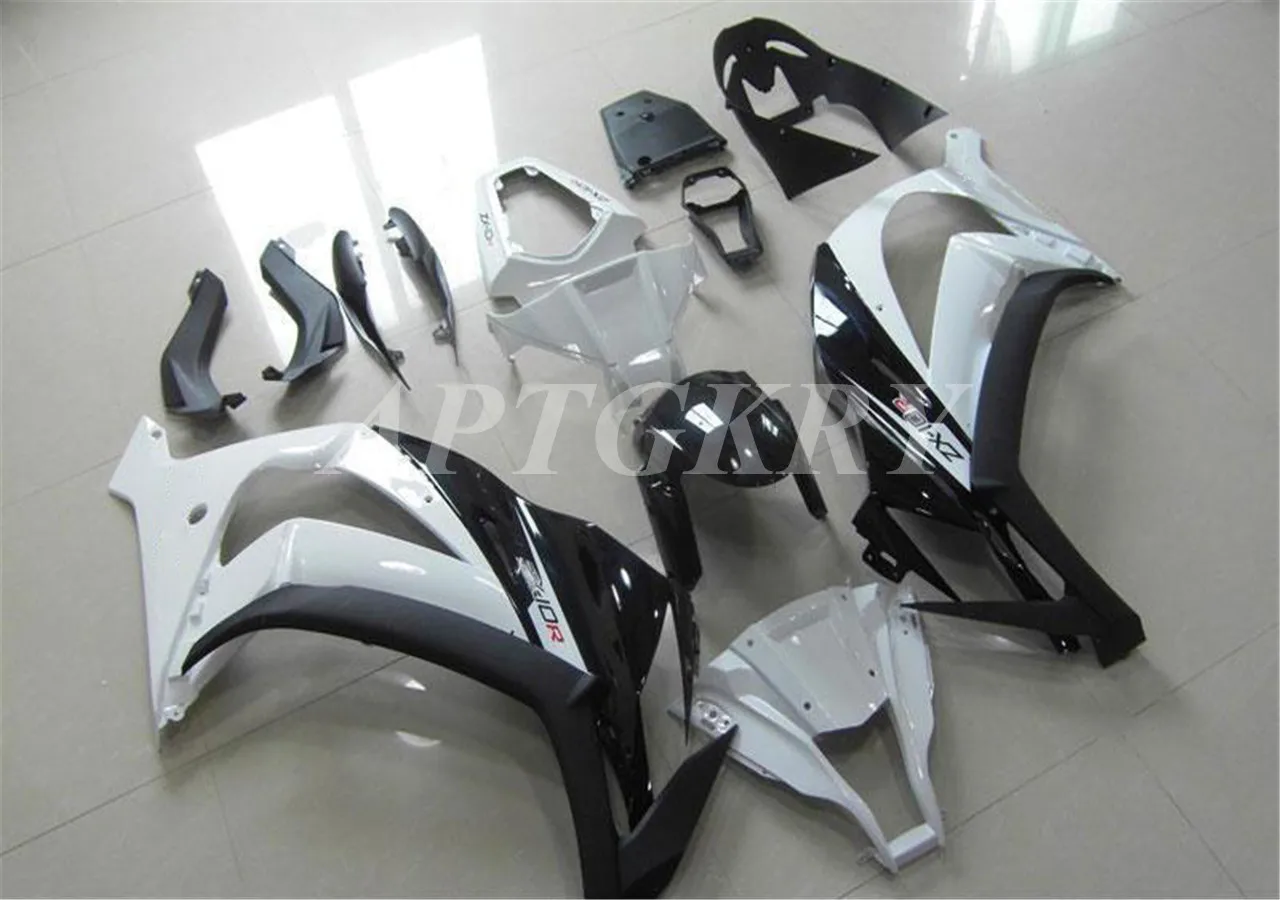 

New ABS Plastic Shell Motorcycle Fairing kit Fit For kawasaki Ninja ZX10R 2011 2012 2013 2014 2015 Bodywork Set White Black