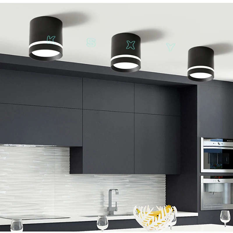 Диммируемый Светодиодный Светильник направленного света 7 Вт 9 12 потолочный