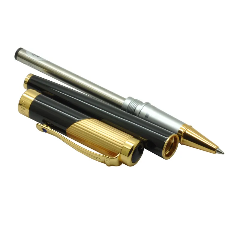Jinhao 9009 Роскошная золотая шариковая ручка с алмазным зажимом гладкая