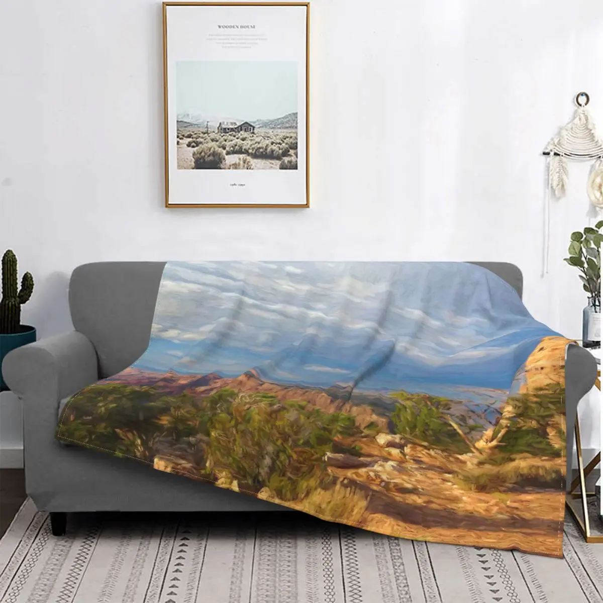 

Manta de la Tower del Reloj, colcha a cuadros para cama, manta Kawaii de felpa de Anime, a cuadros y fundas