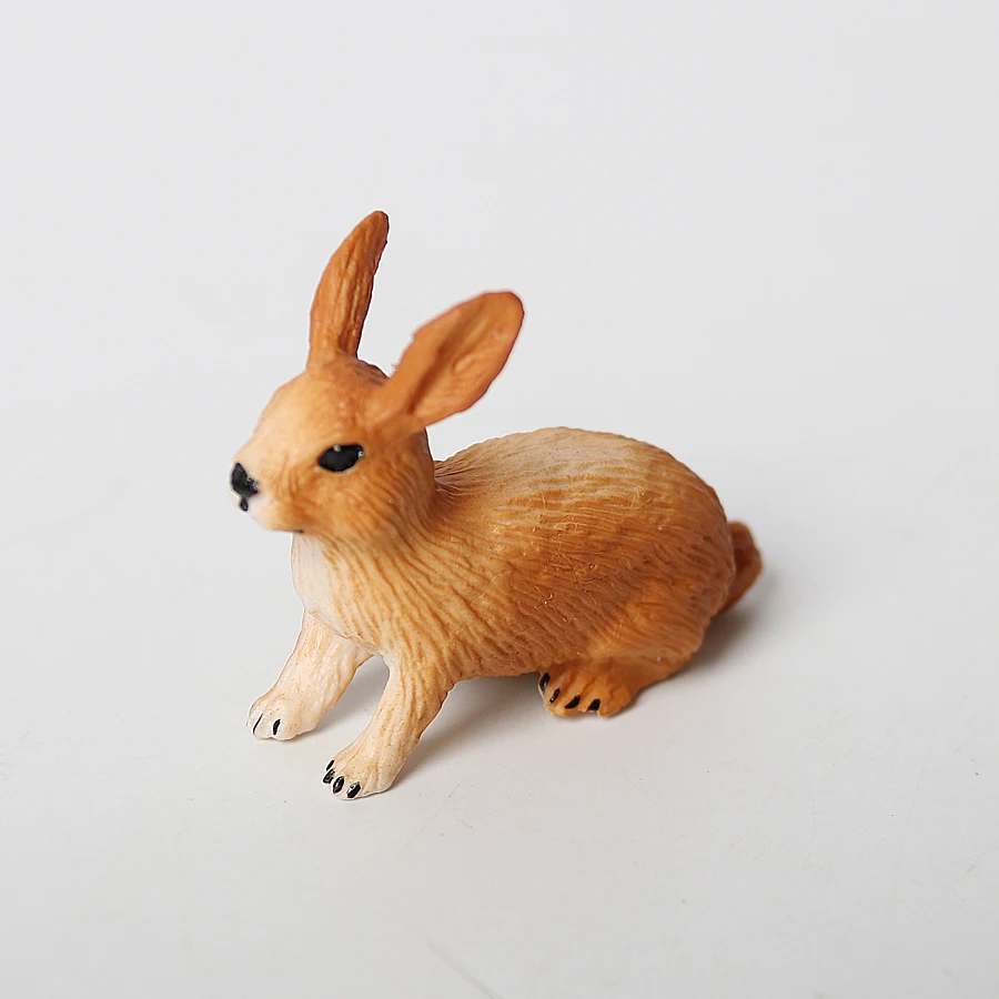Simulation Farm Animal Rabbit Model Figure Family playset Figurine Home Decor Fairy Garden Decoration Modern Statue |