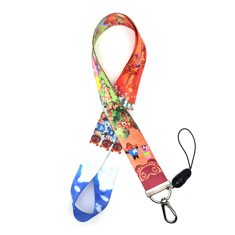 

Animal Lanyard Watercolor Printing Cartoon Game Lanyards Phone Case Lanyard Badge Holders Keychain NA2246