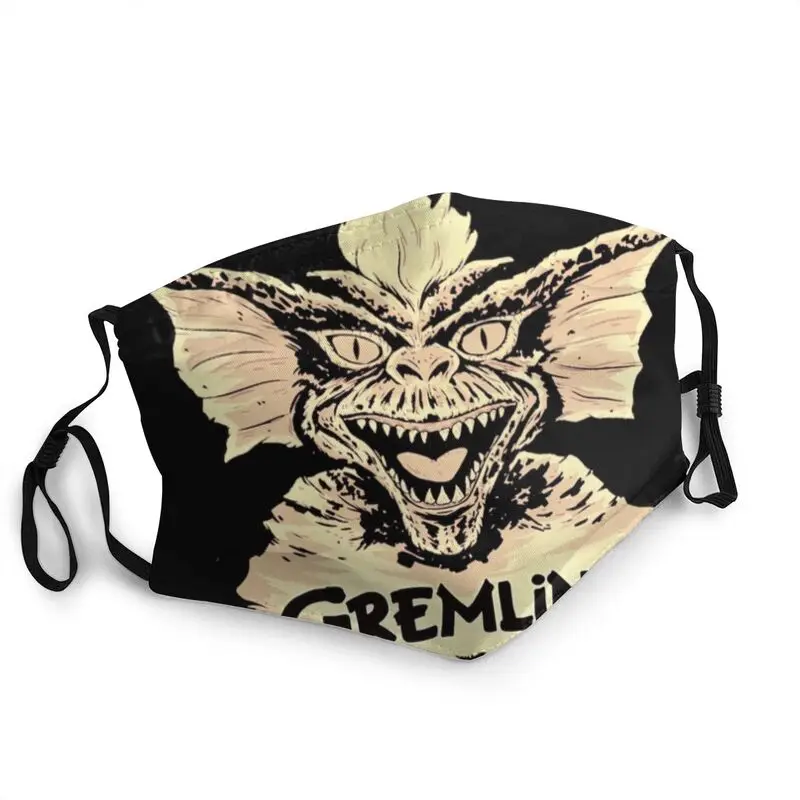 

Забавные гремлины Gizmo маска для взрослых, унисекс, в виде 80s фильм Mogwai Монстр полоса лицевая маска против дымки защитный респиратор муфельна...