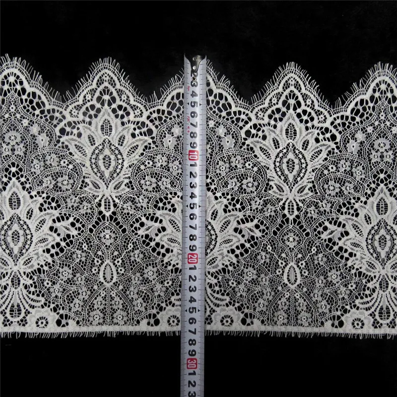 Бело Черная кружевная отделка для ресниц 5 шт. 3 метра сетчатая лента украшения
