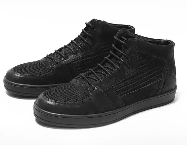 Мужские ботильоны на шнуровке в стиле ретро винтажная Мужская обувь из