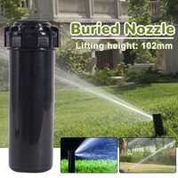 1 pcs automatic pop up telescopic lawn buried nozzle rotate pure copper buried spray gardening irrigation tools watering kits