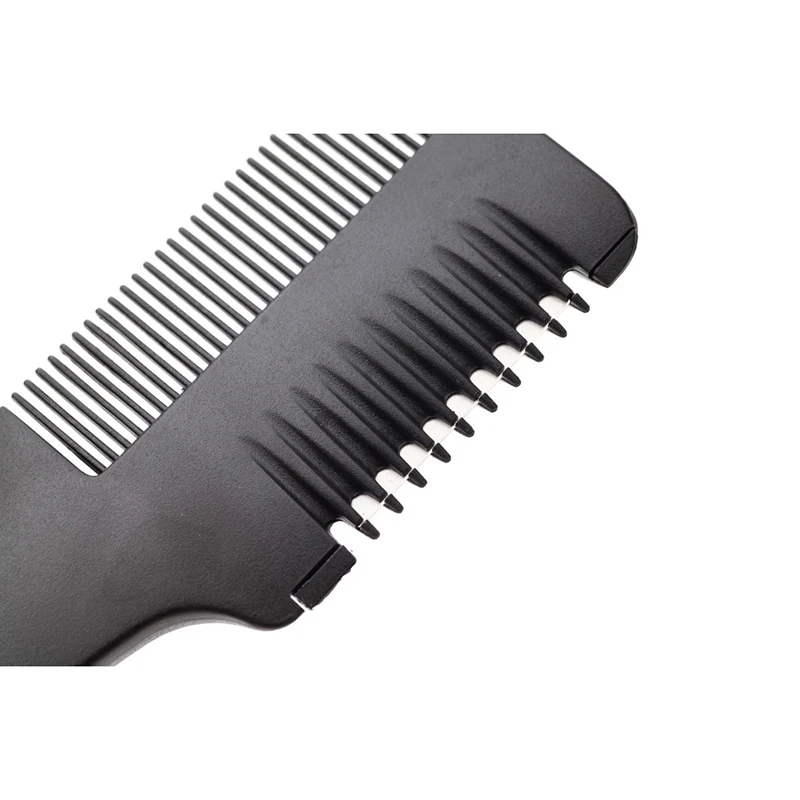 Расческа для стрижки 1 шт. черные кисти волос с ручками и лезвиями бритвы триммер