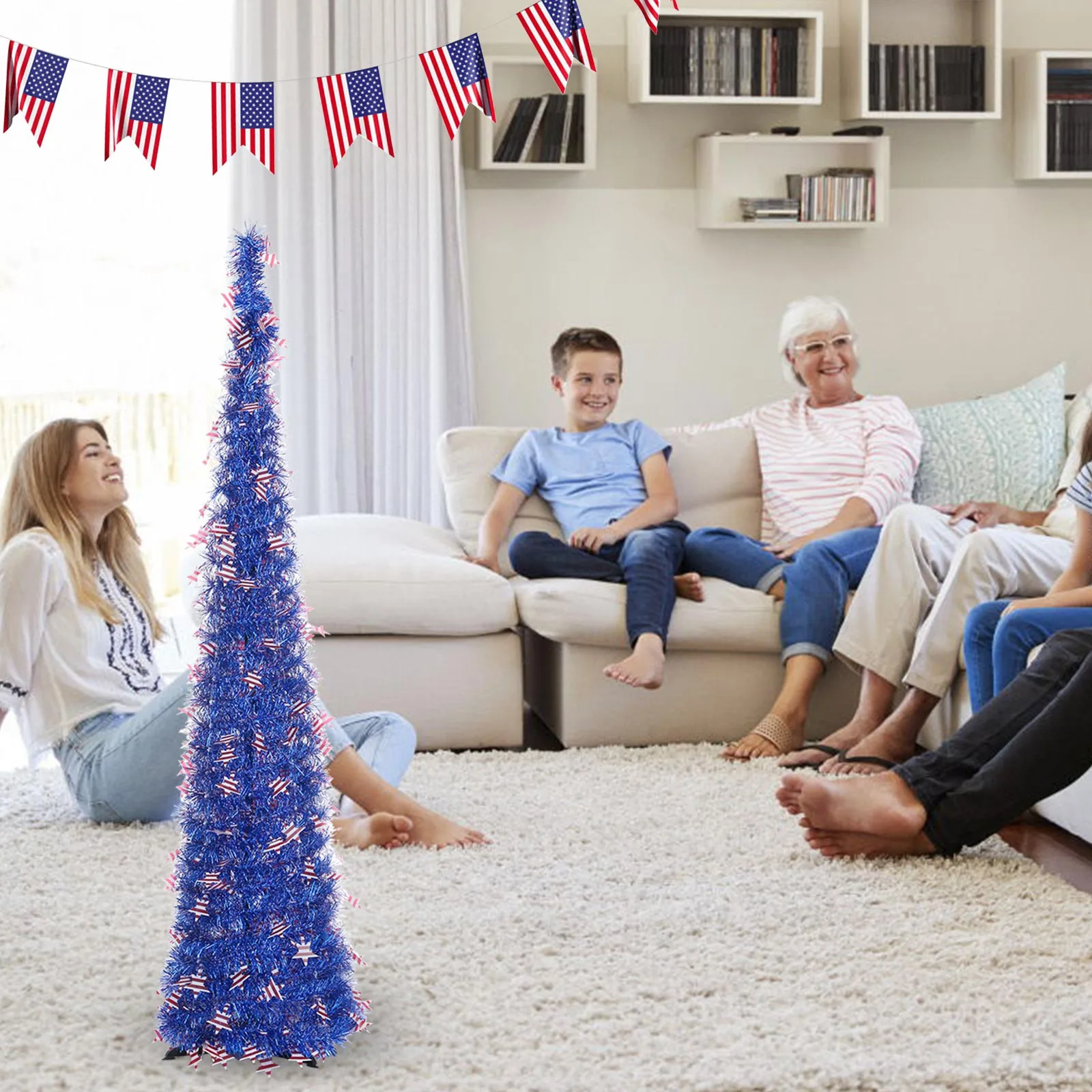 

DIY decoration of American Independence Day Decoration flag colorful hugarden Decoration Top Decor Holiday Celebration