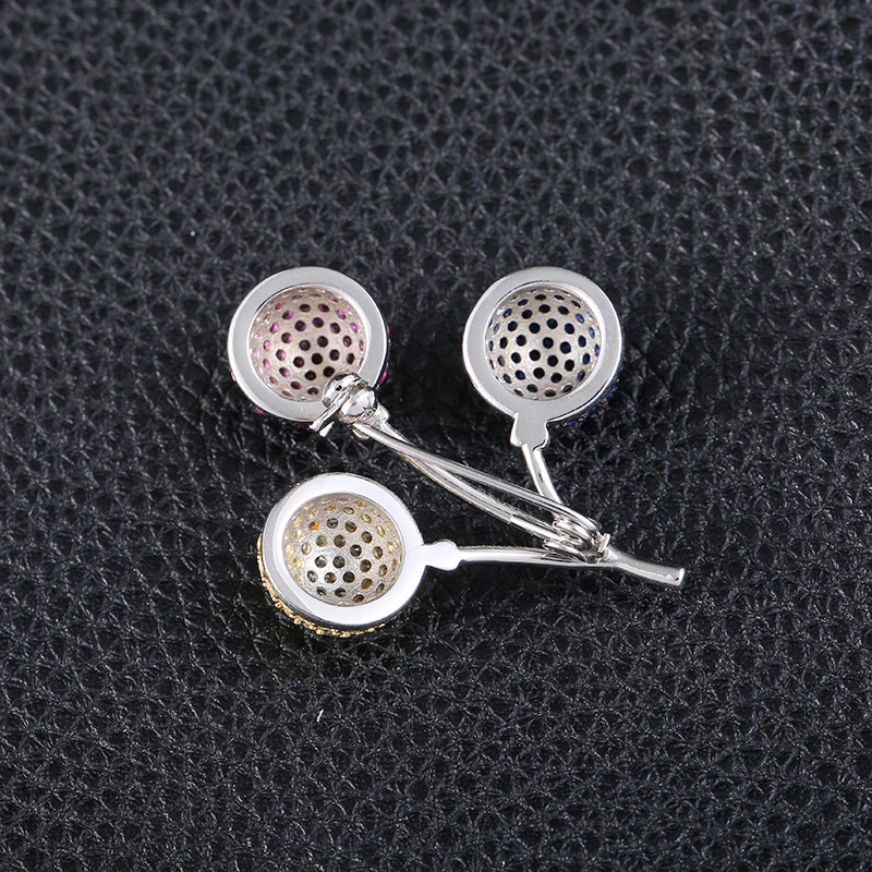 Мультфильм три шара Броши для женщин девочек Радуга цветные воздушные шары