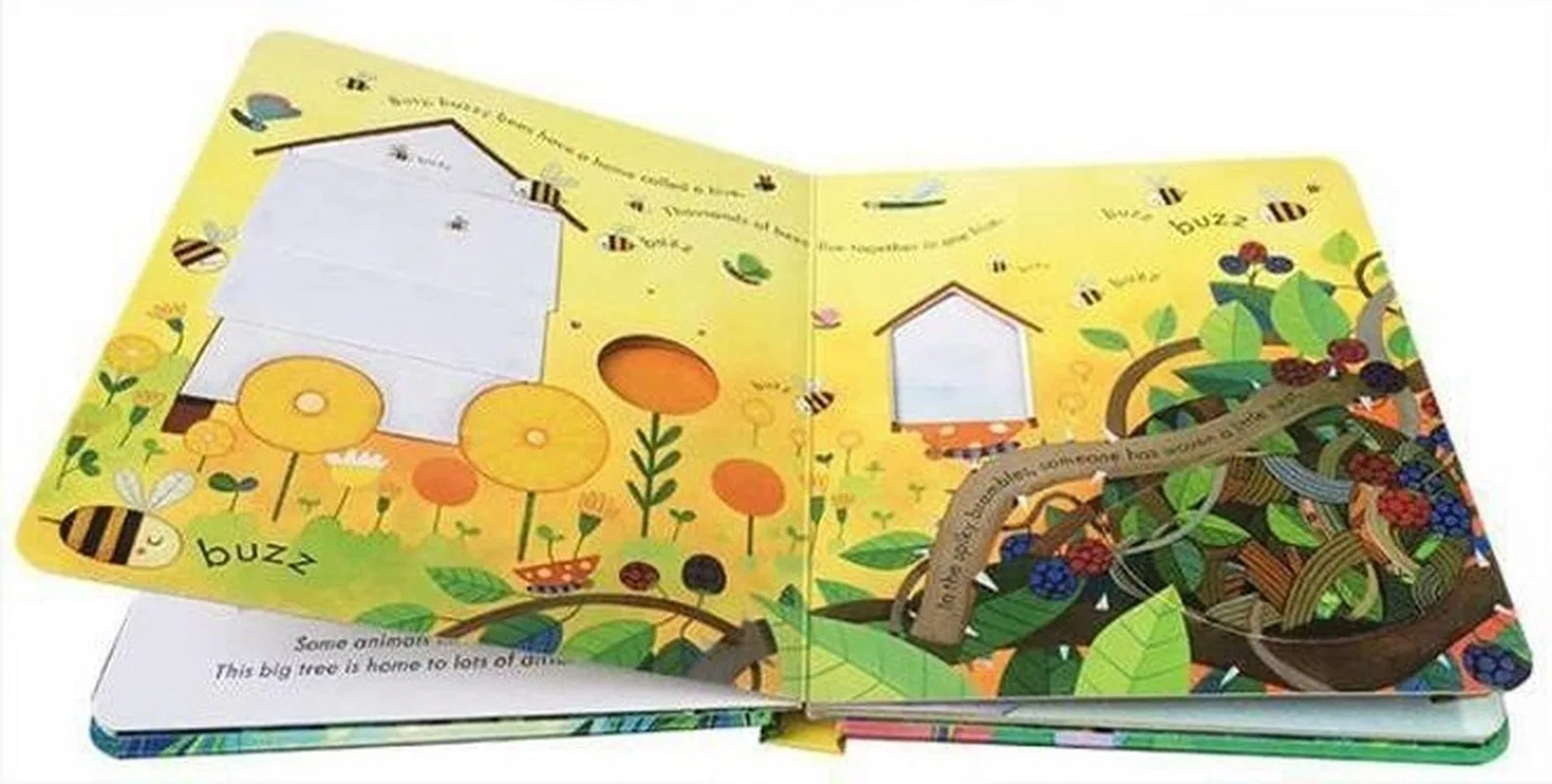 6 книг/набор Usborne Peep Inside Book английский обучающий 3D откидной блокнот детские книги